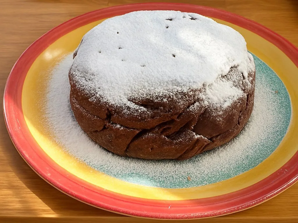 Egg white and cocoa cake