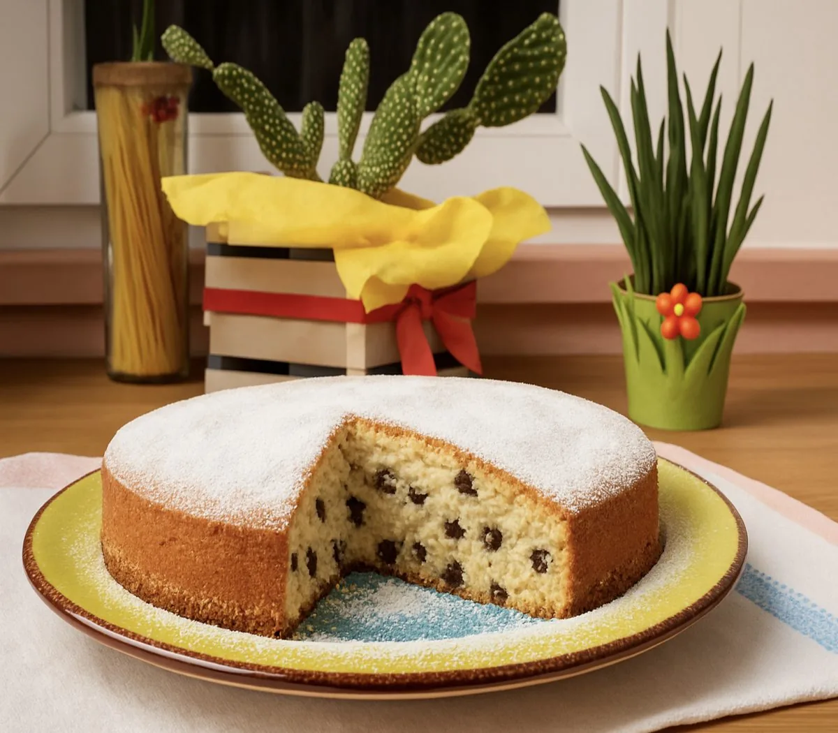 Soft coconut milk cake